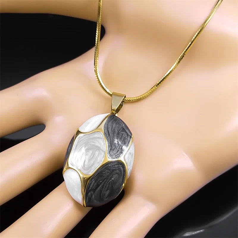 Collane con ciondolo con ciondolo rosa per donne Ragazze Acciaio inossidabile Colore oro Catena femminile alla moda Boho Collare con gioielli regalo NZZZ387S1