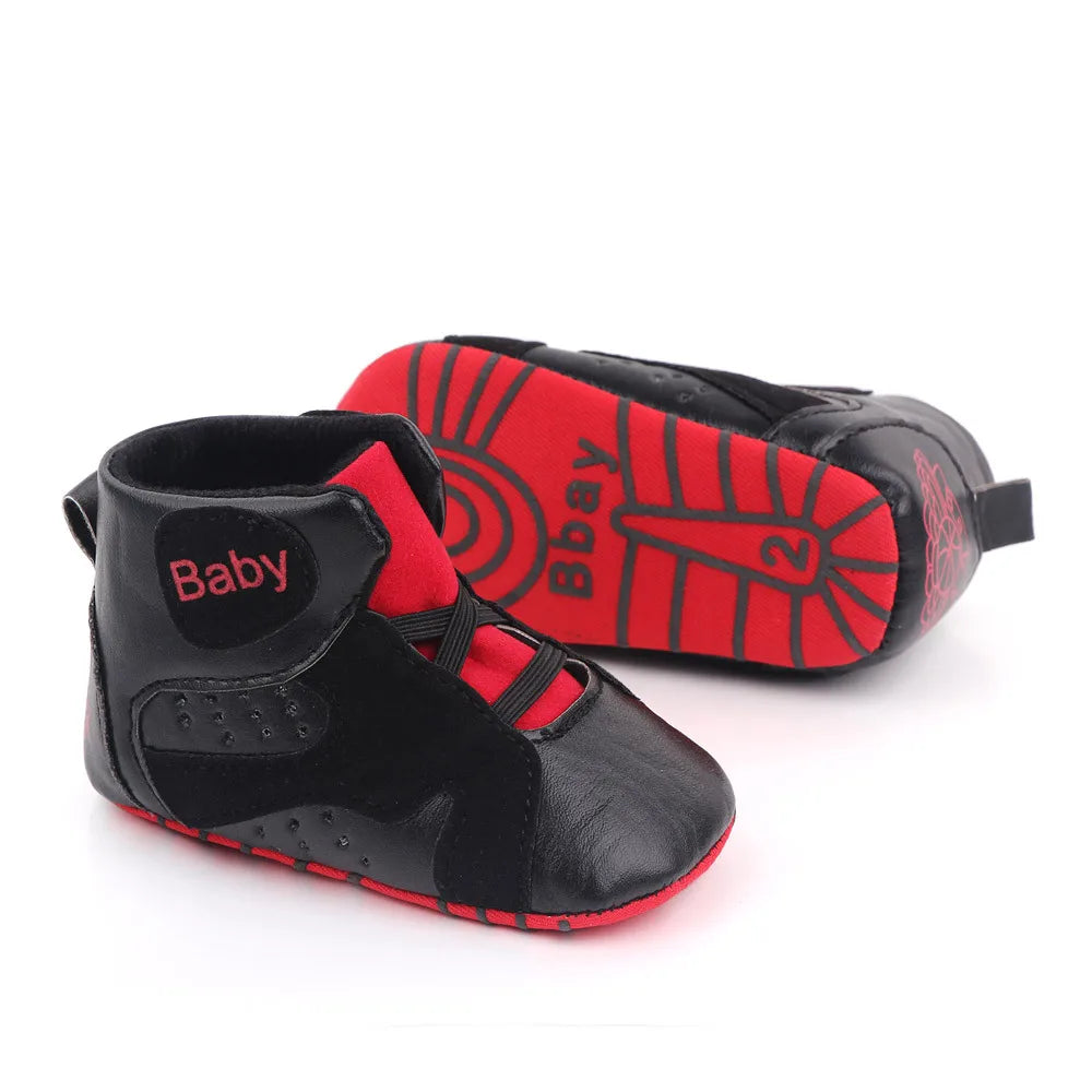 Meckior 2024 nuove neonate ragazze scarpe da ginnastica fondo morbido antiscivolo calcio per bambini scarpe sportive da basket primo camminatore scarpe da culla
