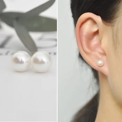 925 Ago D'argento Coreano Moda Perla Nappa Orecchini Per Le Donne Gioielli 2024 di Tendenza delle Nuove Donne di Lusso Zircone Orecchini di Perle