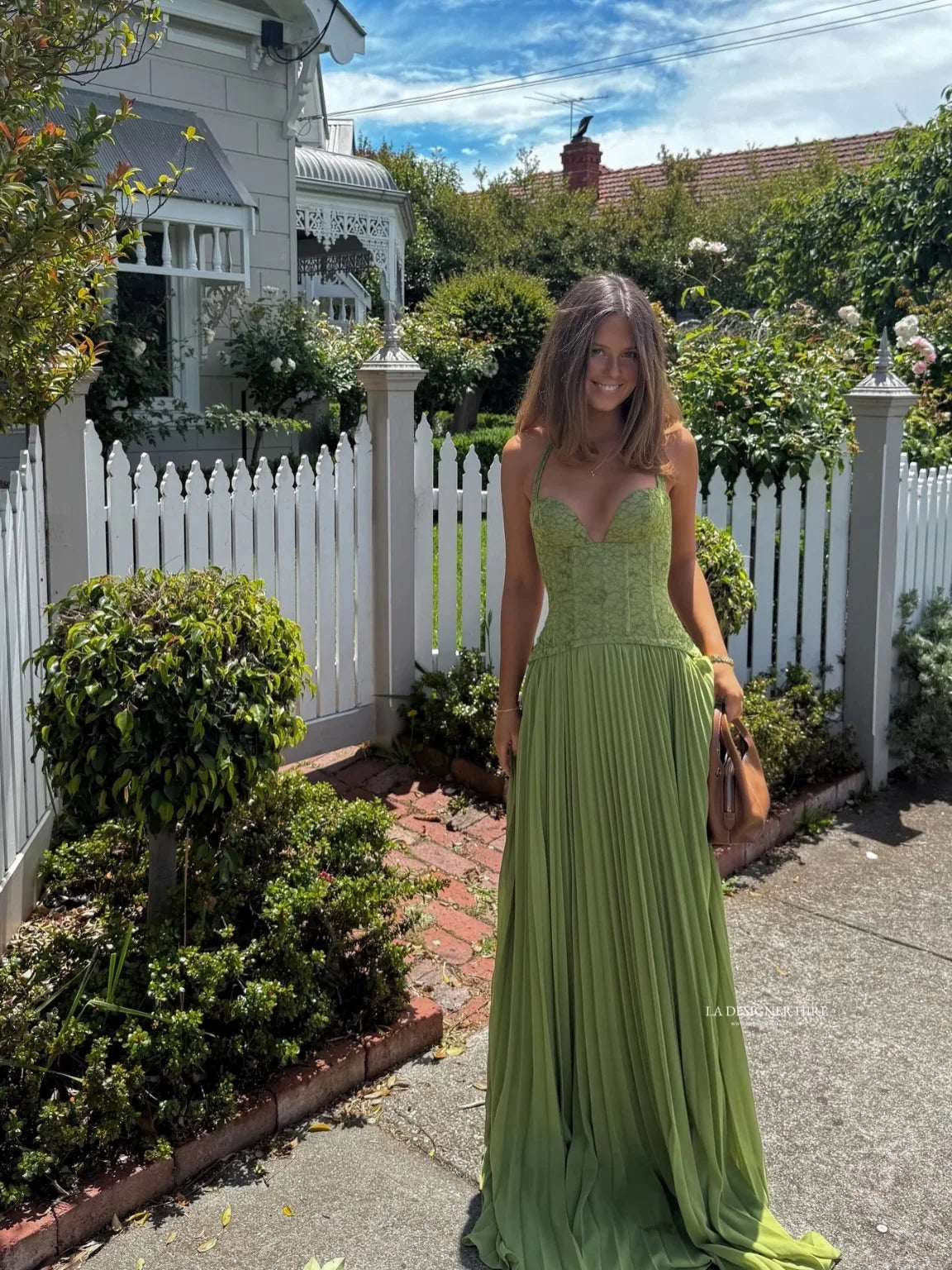 Chic Green Fishbone Halter Abito lungo Lady Solid Sexy Backless Pieghettato Off-spalla Abiti a trapezio 2025 nuovo abito da festa di Natale