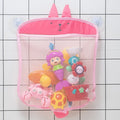 Giocattolo per baby shower Simpatico anatra rana Borsa portaoggetti per giocattoli con rete Forte ventosa Borsa da gioco per baby shower Organizzatore per il bagno Giocattolo d'acqua