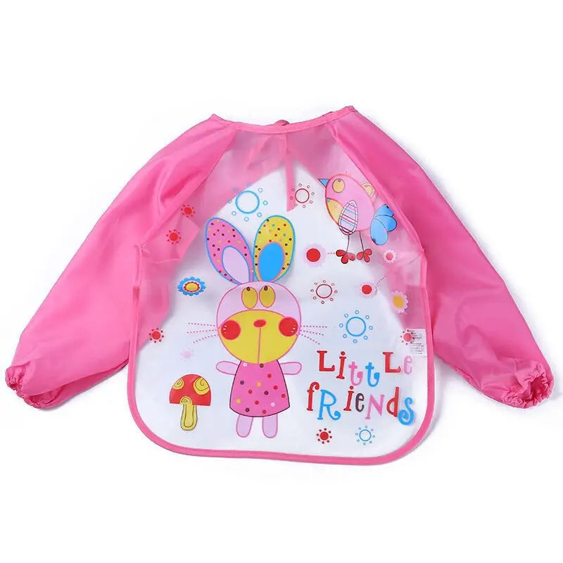 0-4 anni bavaglini per bambini impermeabili abbigliamento per bambini abbigliamento per bambini maniche lunghe grembiule bavaglino grembiule bavaglino Bandana abbigliamento