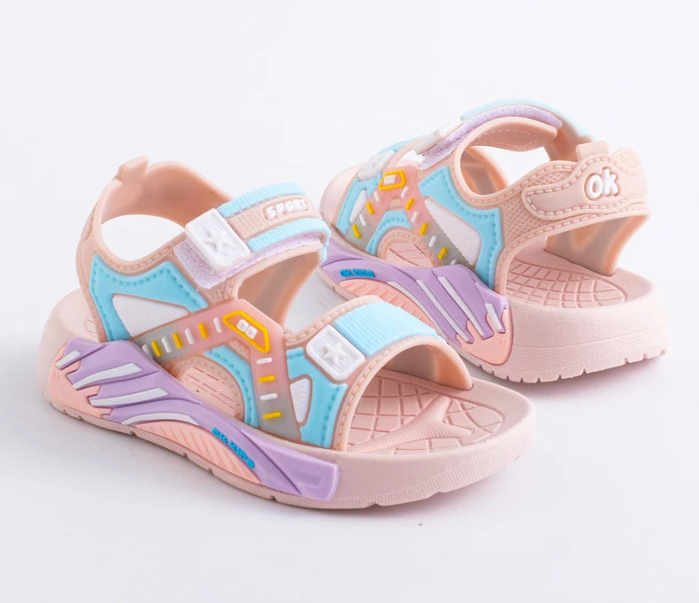 Sommersandalen für Kinder, lässige Strandschuhe mit weicher Sohle für Grundschüler Jungen und Mädchen (Unisex)