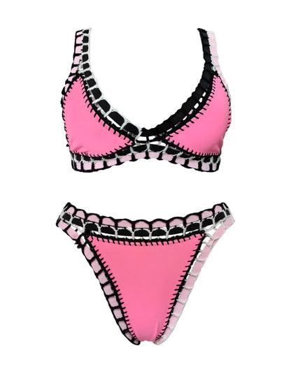 2026 Sexy Bikinis Summer Women Swimsuit Hand Crocheted Bikini Set Swimwear Beach Bathing Suit Biquini Female Monokini