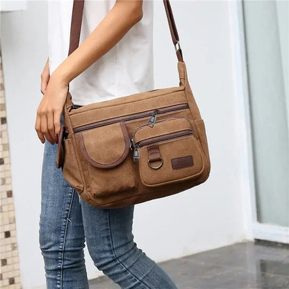 Borsa a Tracolla in Tela da Uomo, Borsa Casual da Viaggio, Borsa Messenger di Lusso, Borsa a Mano di Alta Qualità, Borsa da Petto alla Moda