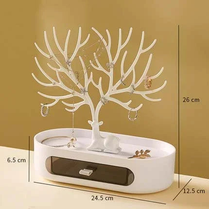 Portagioie Corna Orecchini Collane Anelli Espositore Bracciale Cervo Custodie per gioielli Stand Vassoio Albero Regali per le donne