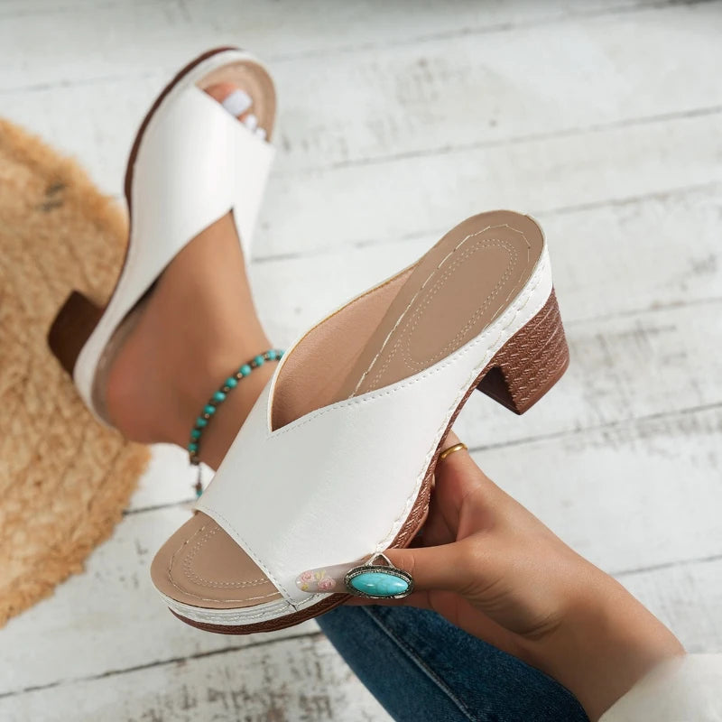 Damensandalen Sommer 2025 High Heels Sandalen Damen Peep Toe Schuhe Damen Sommerschuhe Damen High Heel Hausschuhe Luxus High Heel Schuhe
