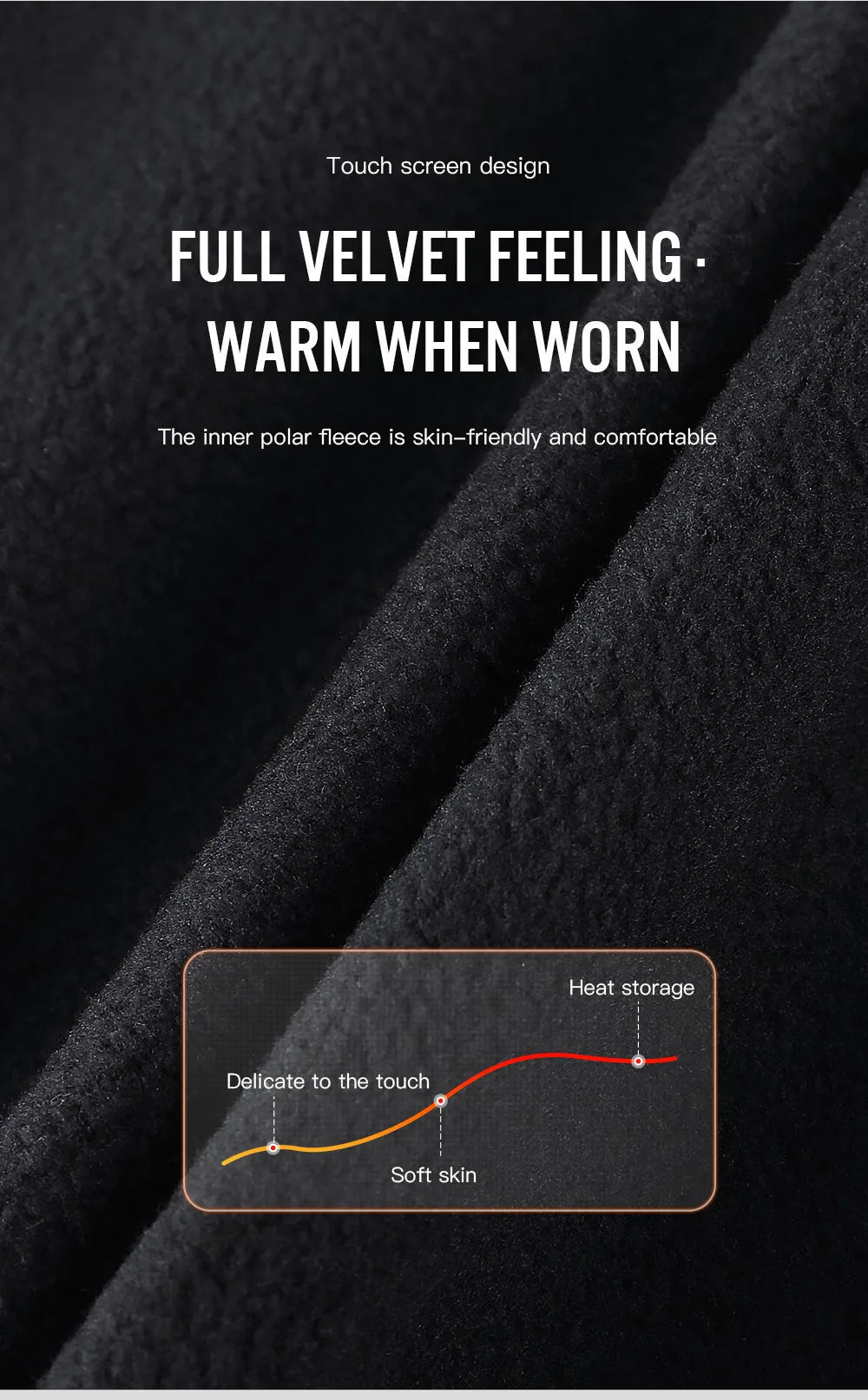 Guanti da ciclismo impermeabili invernali da uomo Sport all'aria aperta Corsa da moto Sci Touch Screen Guanti in pile antiscivolo Caldi dita intere