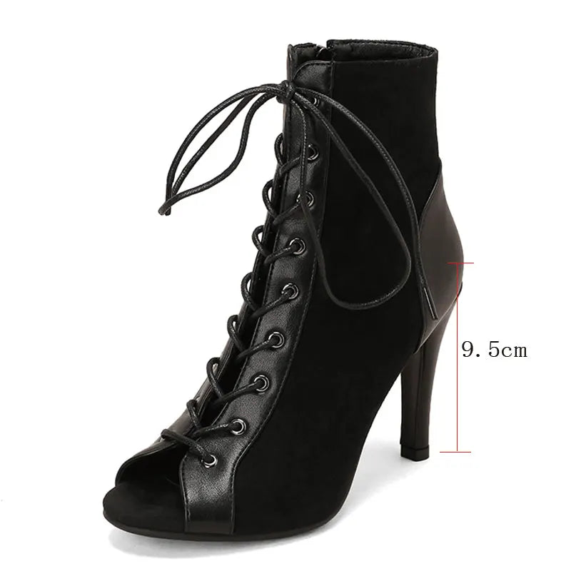 Sgesvier Elegant Ankle Women's Party Ladies Latin Sexy stilettos High Heels For Women Latin dance Boots heels shoes Ballroom