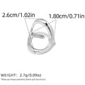 Women's Western Jewelry Ring Set Round Openwork Fashion High Jewelry Adjustable Holiday Gift Vacation 18 Gold Plated  jewelry