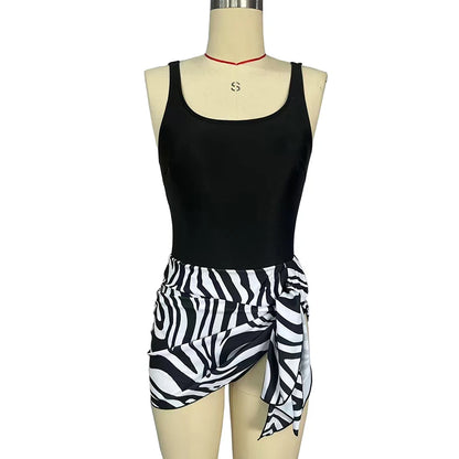 Women's High Waist Skirted One Piece Swimsuit Nylon Spandex Slimming Tummy Control with Padded Cups for Swimming Water Sports
