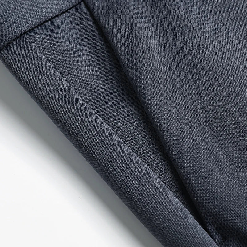 29-42 Pantaloni estivi da uomo Pantaloni casual elasticizzati dritti sottili senza traccia, senza tessuto da stiro, sensazione setosa e fresca