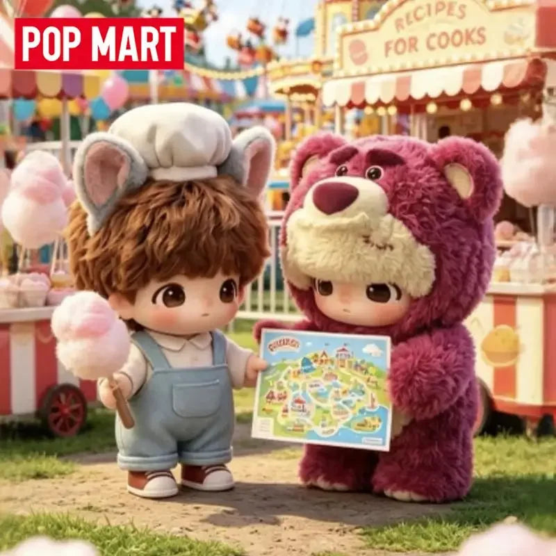POP MART DIMOO WORLD PIXAR Series Ciondolo in vinile e peluche Blind Box Guess Bag Mystery Box Giocattoli Bambole Ornamenti Collezione Regalo