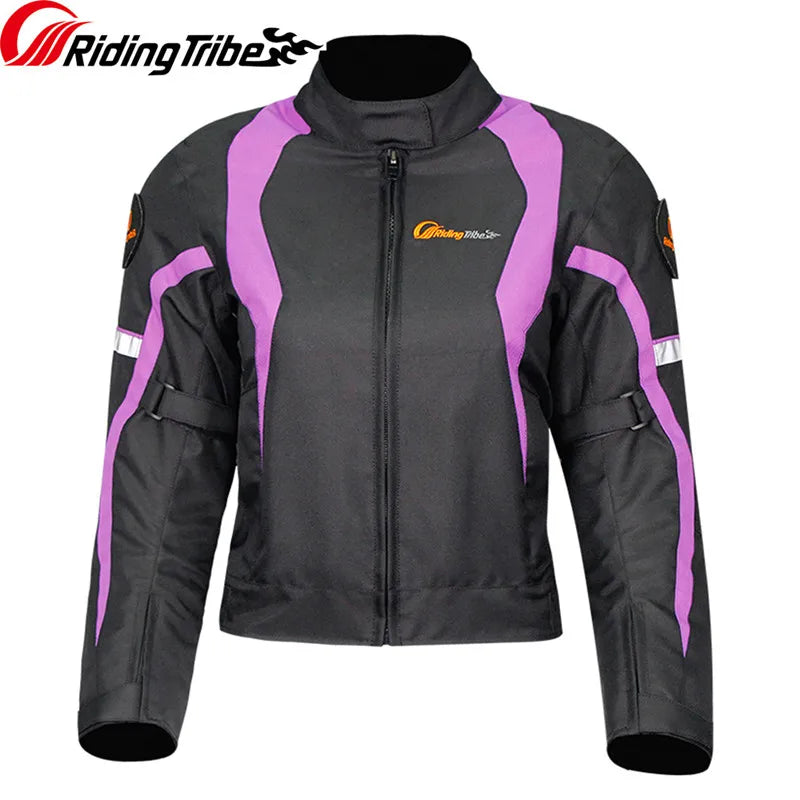 Giacca invernale da moto da donna abbigliamento da equitazione impermeabile caldo tuta di sicurezza per il corpo da corsa equipaggiamento protettivo e fodera incorporati JK-64