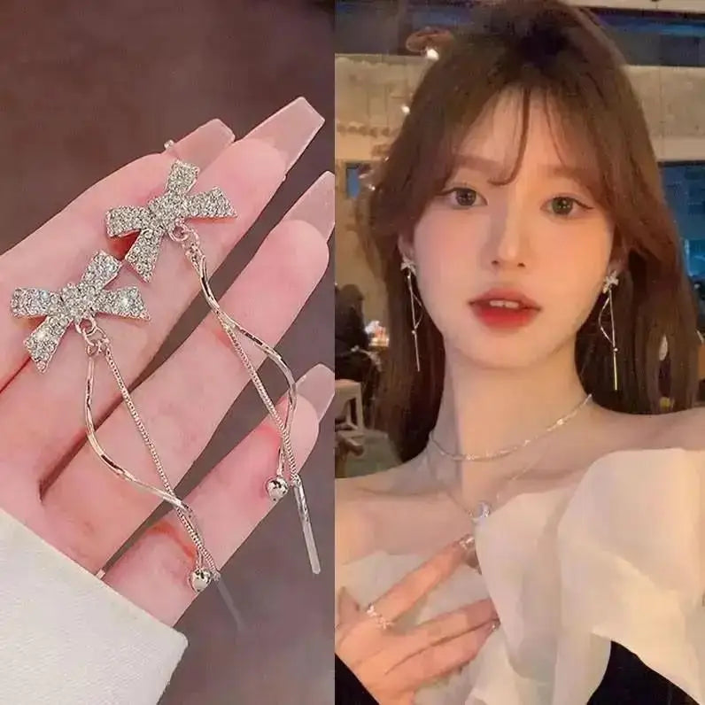 925 Ago D'argento Coreano Moda Perla Nappa Orecchini Per Le Donne Gioielli 2024 di Tendenza delle Nuove Donne di Lusso Zircone Orecchini di Perle