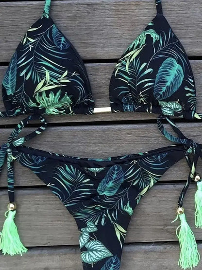 RUOTONGSEPT Sexy Print Bikinis Set Women Swimsuit Bandage Two-Piece Swimwear Brazilian Biquínis Beachwear Bathing Suit 2023 New