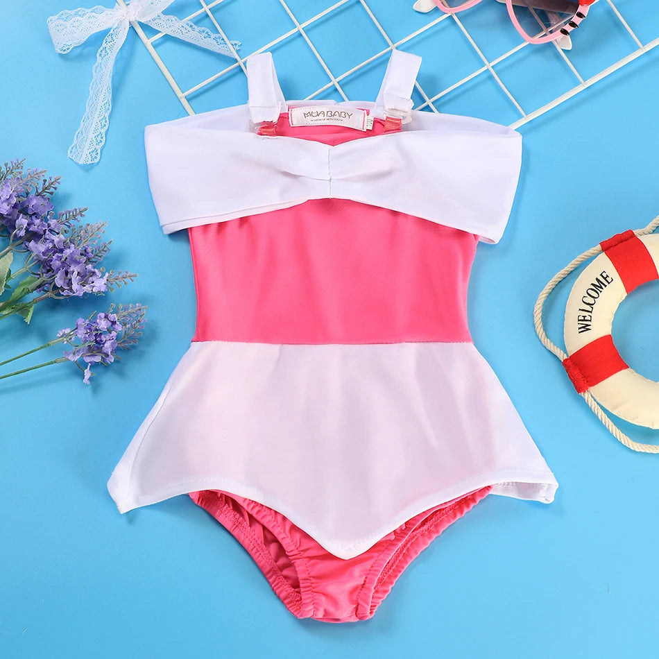 Costume da bagno principessa Sirena Mirabel Isabella Costume da bagno Set Ragazza Estate Beachwear Pool Party Bambini Anna Elsa Rapunzel Costume da bagno
