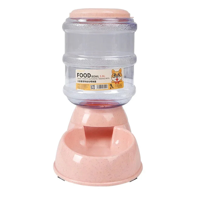 Mangiatoie automatiche per cani Bottiglia d'acqua in plastica Ciotola per gatti Alimentazione e bere Distributore d'acqua per cani Ciotola per animali domestici Forniture per animali domestici