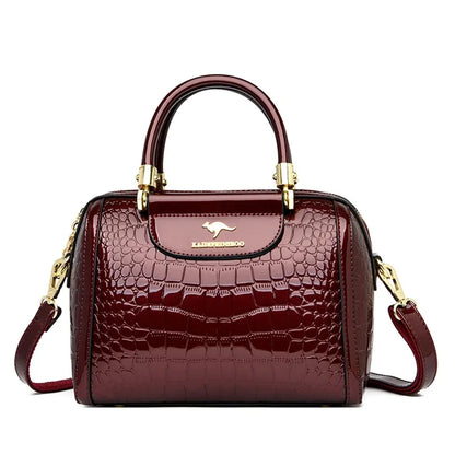 Borse di lusso in morbida pelle Borse da donna Designer 3 strati Borsa a tracolla con tracolla Sac Borsa da donna per lo shopping di grande capacità