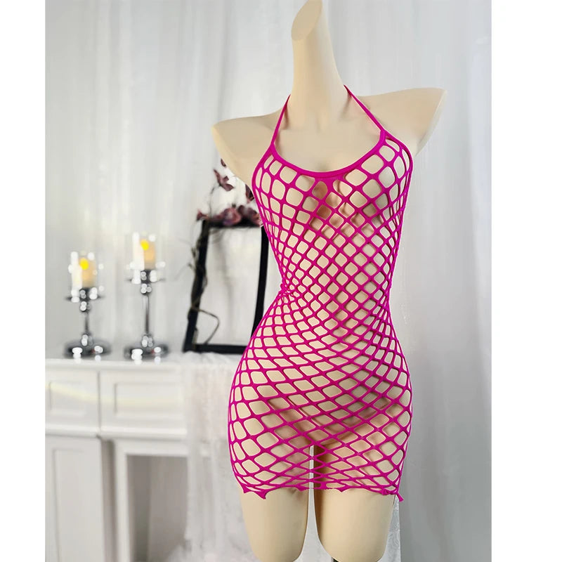 1 Pezzo Sexy Copricostume a Rete da Donna Senza Bikini, Vestito Bodycon Scavato Trasparente, Abbigliamento da Spiaggia Estivo, Costumi da Bagno da Donna