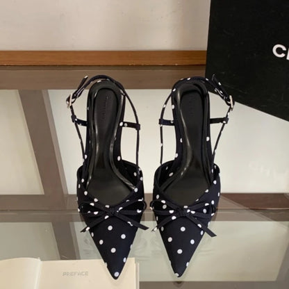 Sandales d'été à talons hauts pour femmes, mules élégantes en satin avec nœud papillon, chaussures de soirée