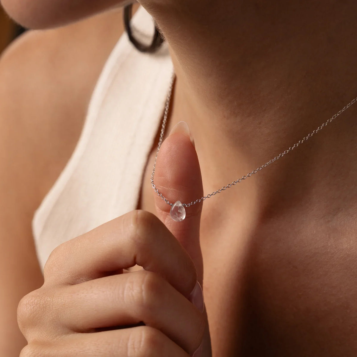 Collezione di collane da donna, Collana originale, Collana da donna con cuore in oro, Collana con pendente in zirconia scintillante, Regalo di gioielleria