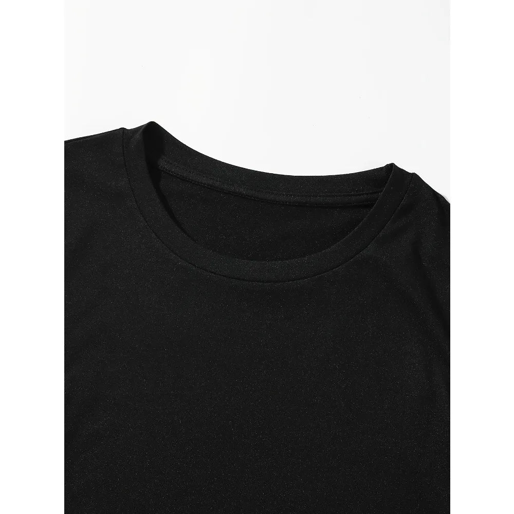 T-shirt Oversize con Stampa Teschio Stile Dark, Nuovo Articolo Estivo, Adatto per Uomo e Donna, T-shirt Casual