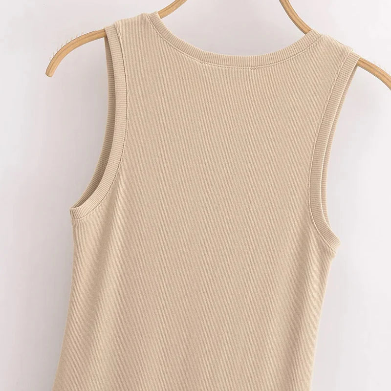 HXAO Abiti lunghi neri da donna 2025 Abiti eleganti senza maniche primaverili Moda Casual Vintage Party Abiti kaki Abiti