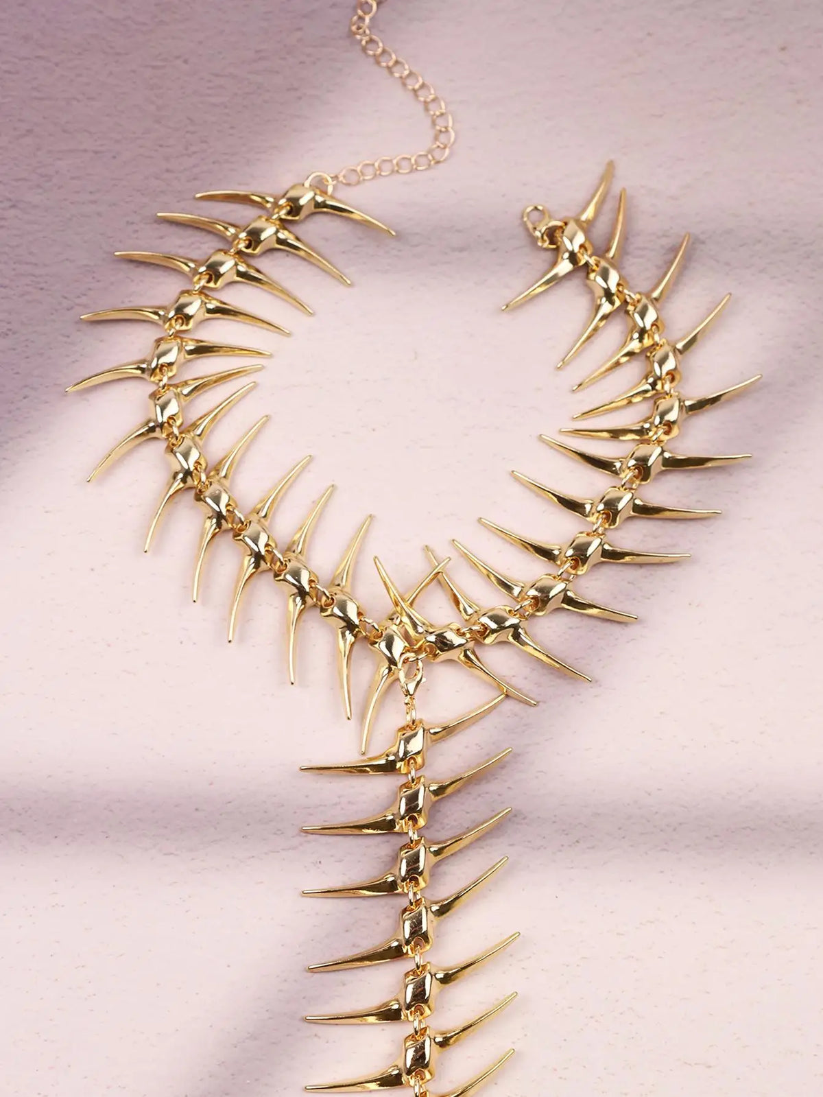 Collana da Donna in Lega con Scheletro Spinato Stile Hip-Hop Audace, Perfetta per Feste, Uso Quotidiano e Outfit Street Style - NOVITÀ