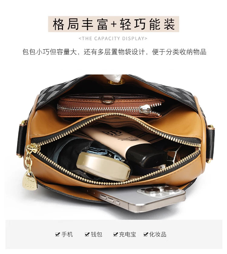 Borsa a tracolla per donna Borsa - Borse a tracolla alla moda Borsa sotto le ascelle Piccola borsa a tracolla quadrata