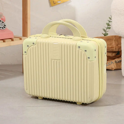 Mini valigia da viaggio leggera da 14 pollici Scatola per cosmetici Organizzatore per bagagli a mano impermeabile Custodia per trucco Piccola custodia da imbarco protettiva