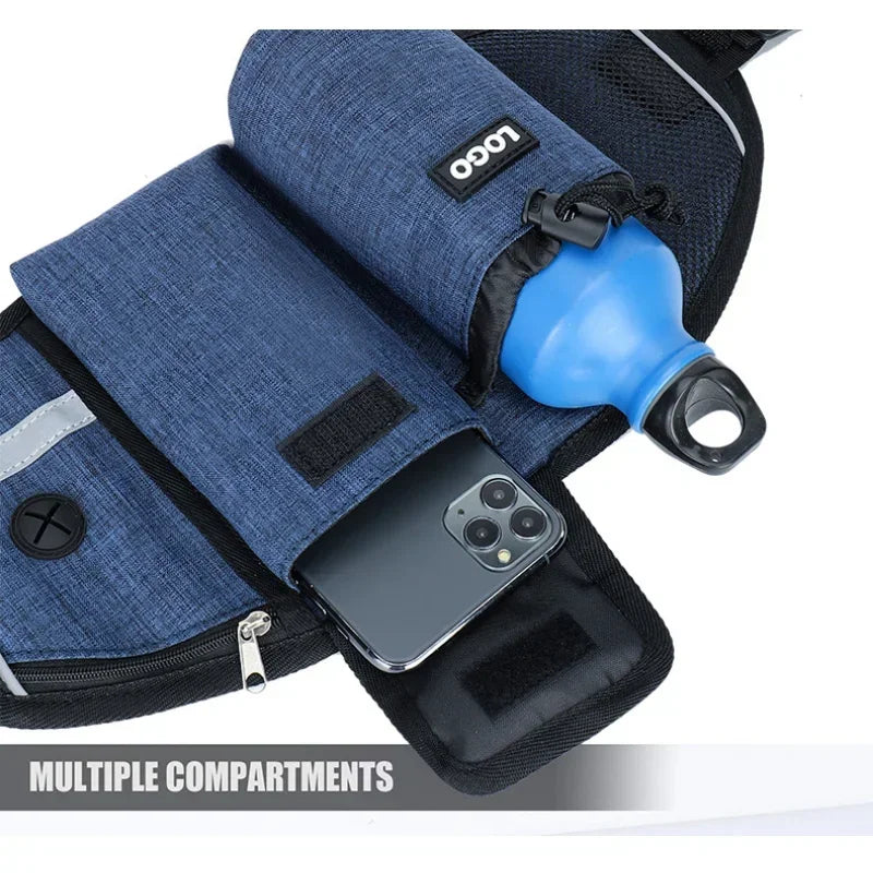Nuovo marsupio per animali domestici all'aperto con corda da traino Sport multifunzionali Corsa Allenamento fitness Marsupio da passeggio per cani Forniture per animali domestici