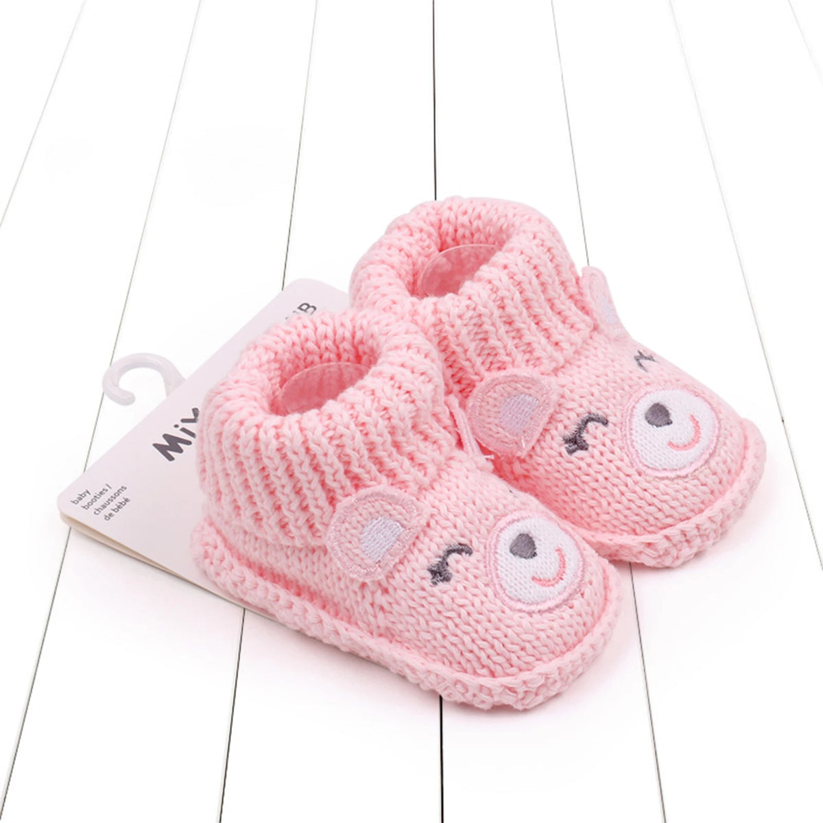 Pudcoco Scarpine in maglia per neonati, calzini morbidi e comodi, scarpe da passeggio per i primi passi, per neonati maschi e femmine