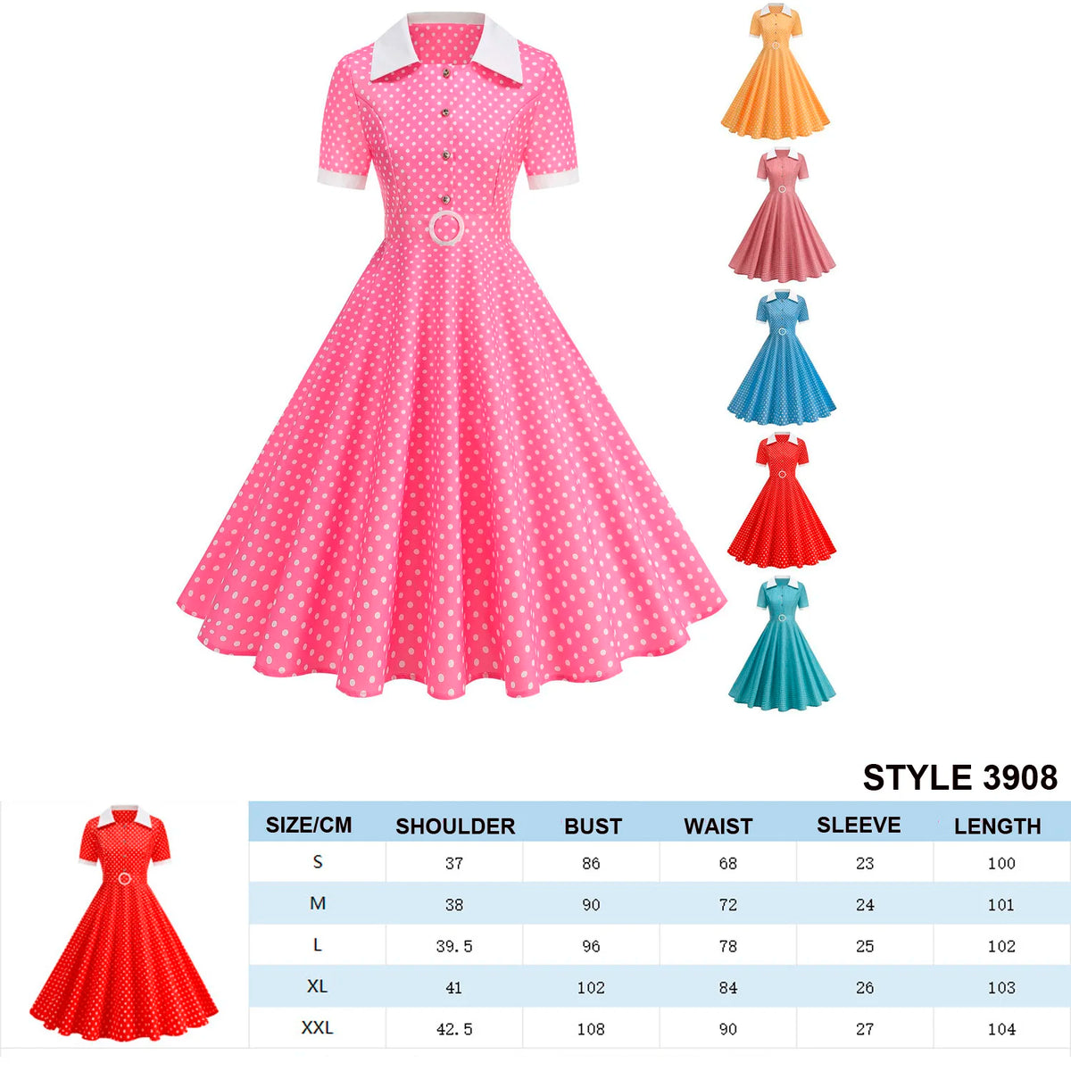 Plaid Vintage Office Lady Abiti estivi Donna 2026 Moda Retro 50s 60s 70s Swing Pinup Rockabilly Party Dress Robe Abiti