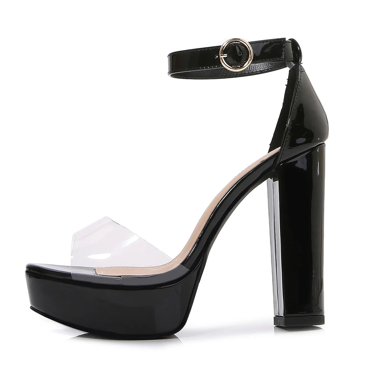 Sandali Donna 2026 Moda Impermeabili con Plateau Tacco Spesso 13CM Scarpe con Cinturino a Fibbia Modello Estivo Sexy con Tacco Alto