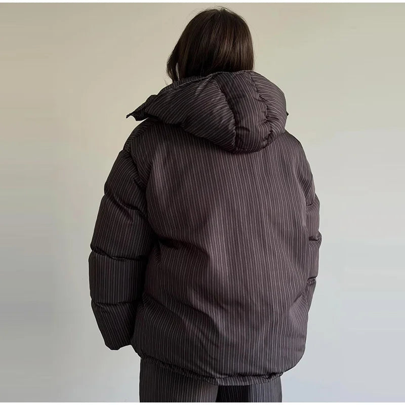 Elegante Giacca a Vento da Donna con Collo Alto, Maniche Lunghe, Doppio Petto e Lacci, Cappotto Lungo Femminile Moda Autunno 2026