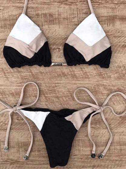 2023 Sexy Bikini Mehrfarbiger Badeanzug Damen Bademode Push-Up Gerippter Bikini-Set Brasilianischer Badeanzug Strandbekleidung Bademode Biquini