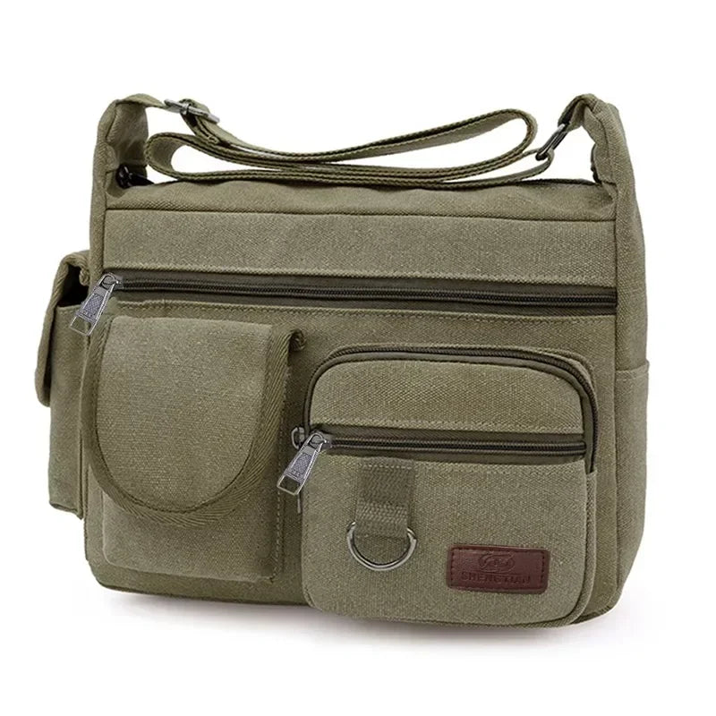 Borsa a Tracolla in Tela da Uomo, Borsa Casual da Viaggio, Borsa Messenger di Lusso, Borsa a Mano di Alta Qualità, Borsa da Petto alla Moda