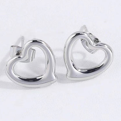 Aomogo Set INS Exquisite Love Fashion Bracciale in acciaio inossidabile Orecchini Collana Set di ciondoli Articoli quotidiani per le donne Bomboniere