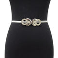 Cinture per donna Abiti in oro argento Cinture elastiche in vita femminile Cinture sottili in metallo per abiti da donna Cinturones Pasek