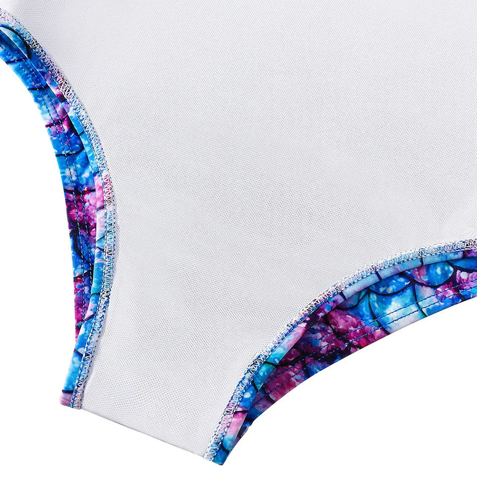Costume da bagno a sirena per bambini costume da bagno intero per ragazze costume da bagno intero per ragazze Hot Spring Sling costume da bagno ad asciugatura rapida per sport acquatici
