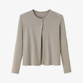Completo estivo da donna AS SS26, cardigan + abito lungo, tessuto a costine in fibra naturale, abbigliamento super confortevole.