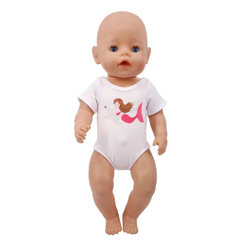 Costume da bagno per bambini in diversi stili, grazioso costume intero per bambole da 43 cm, accessori per bambole americane da 18 pollici, regali giocattolo per ragazze
