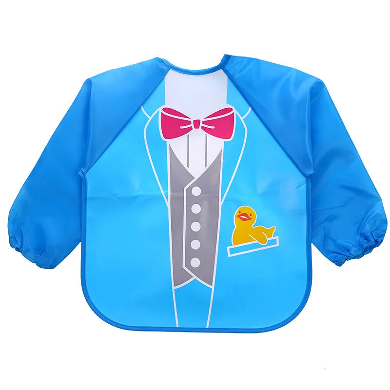 0-4 anni bavaglini per bambini impermeabili abbigliamento per bambini abbigliamento per bambini maniche lunghe grembiule bavaglino grembiule bavaglino Bandana abbigliamento