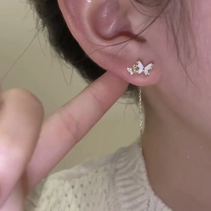 Nuova tendenza della moda Design unico Orecchini rettangolari eleganti e squisiti con zirconi per gioielli da donna Regali premium per feste di nozze