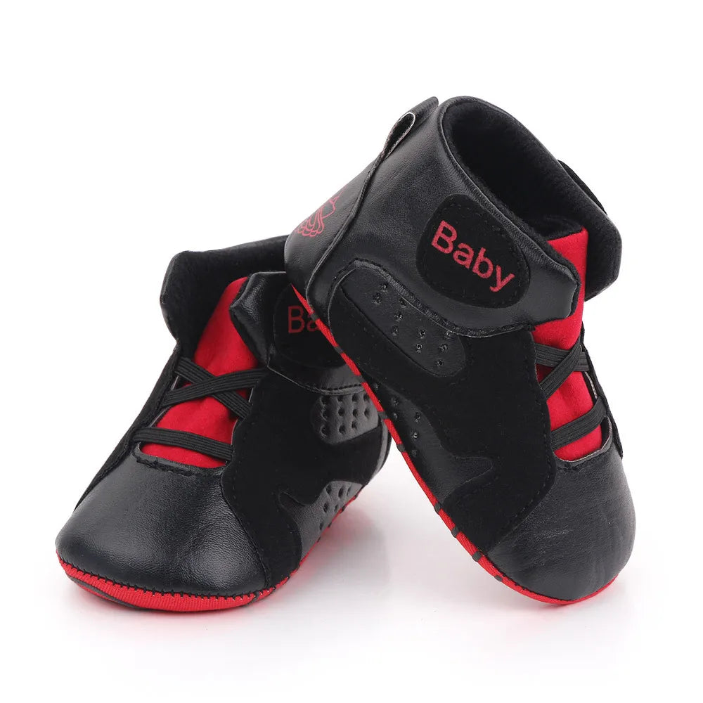 Meckior 2024 nuove neonate ragazze scarpe da ginnastica fondo morbido antiscivolo calcio per bambini scarpe sportive da basket primo camminatore scarpe da culla