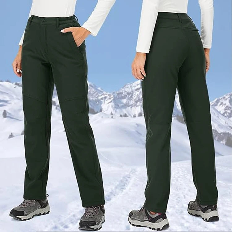 I pantaloni invernali da donna sono caldi, impermeabili, antivento, campeggio, viaggi all'aperto, alpinismo, ciclismo, pantaloni sportivi