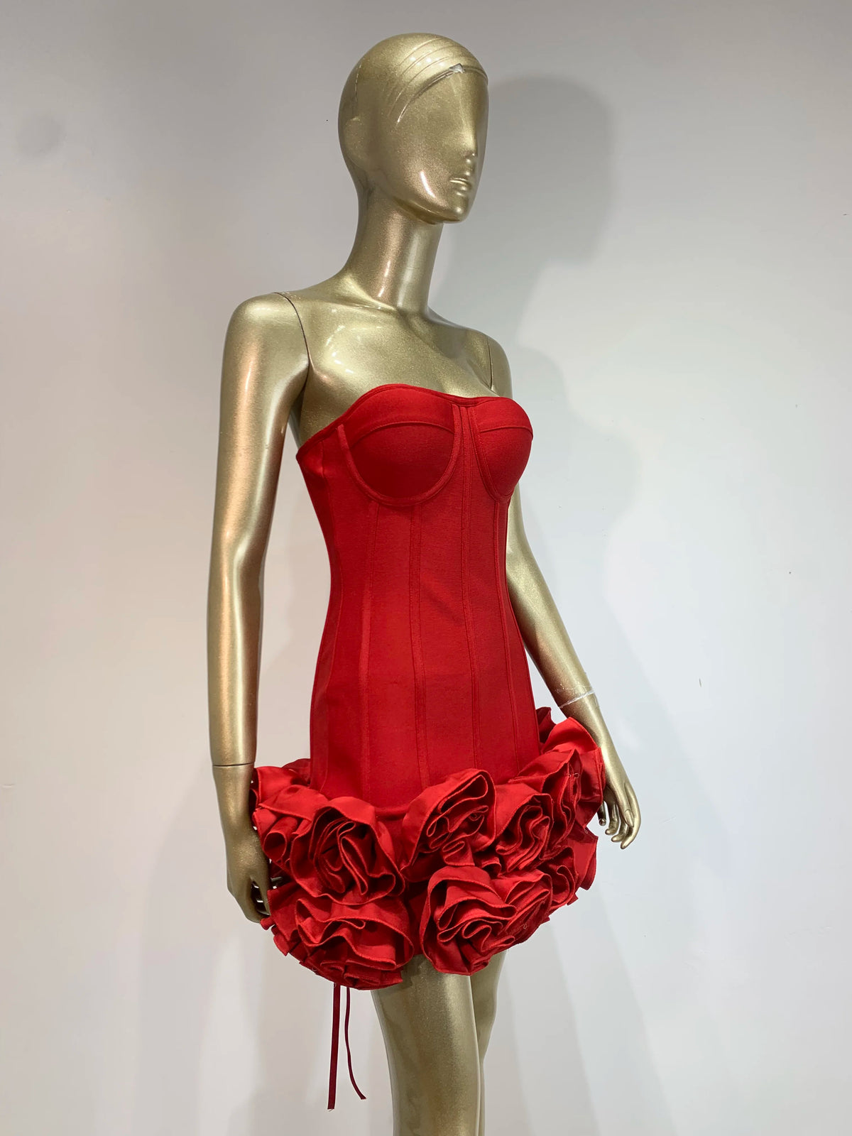 Estate nuovo 2024 donne sexy senza spalline allacciato mini fasciatura vestito aderente celebrità elegante compleanno mini abito da sera da sera
