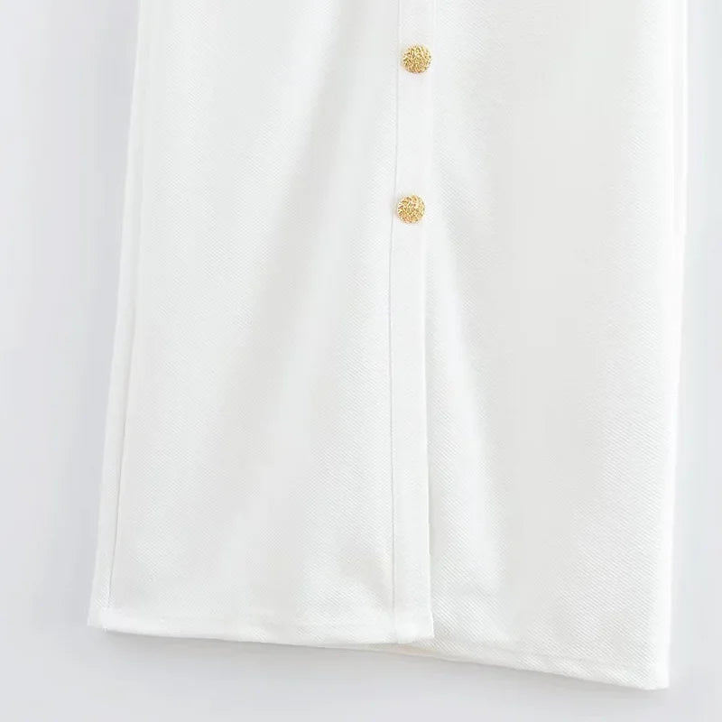 HXAO Camicia increspata Abiti longuette 2025 Donna Estate senza maniche Abito bianco nero Donna Aderente Elegante abito casual da donna 088