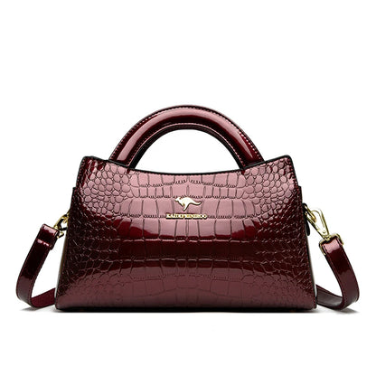 KAIDIFEINIROO Kangaroo Marca Alligator Pu Borsa a tracolla in pelle a tracolla Pochette Borse a mano per la madre Piccole borse da donna Nuovo